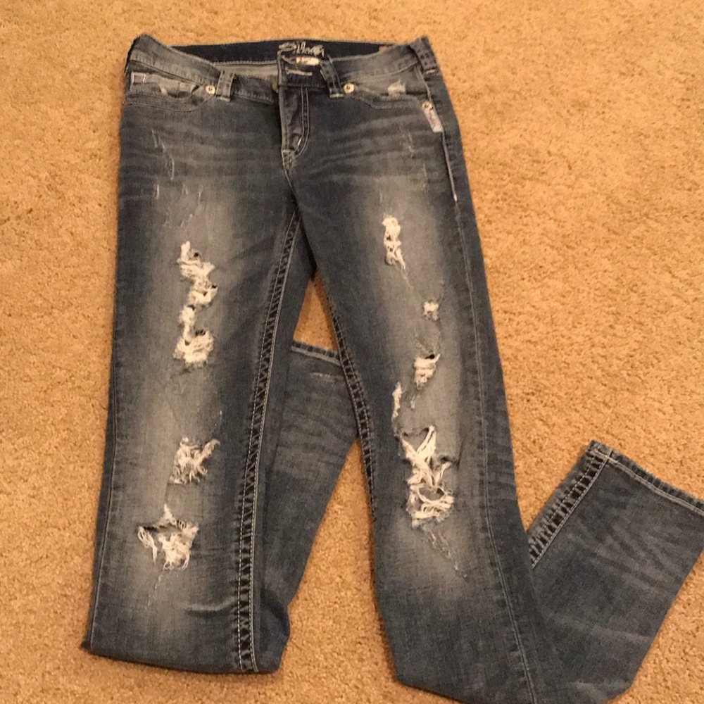 Silver jeans